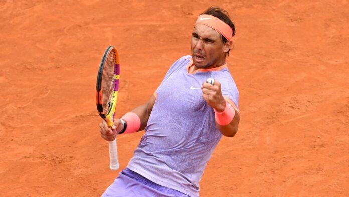 Rafael Nadal rallies for first-round win at Italian Open