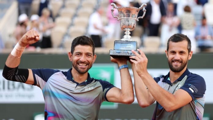 Marcelo Arevalo, Mate Pavic win French Open men's doubles title