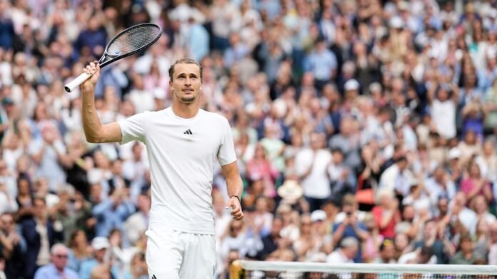 Alexander Zverev overcomes knee issue to win at Wimbledon