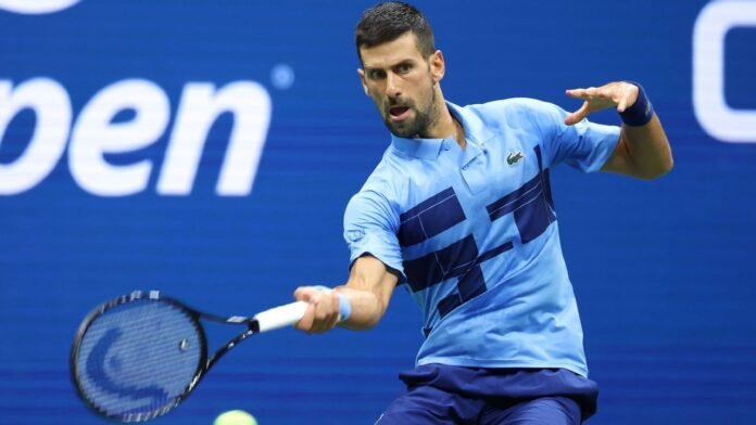 Novak Djokovic advances at US Open after Laslo Djere retires