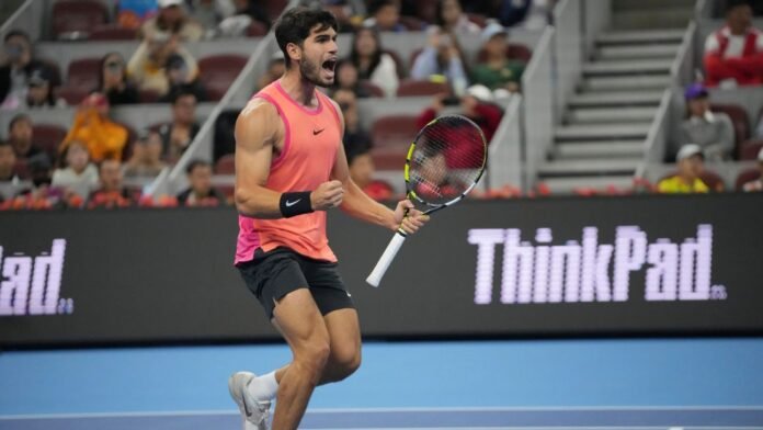 Carlos Alcaraz will face Jannik Sinner in China Open final