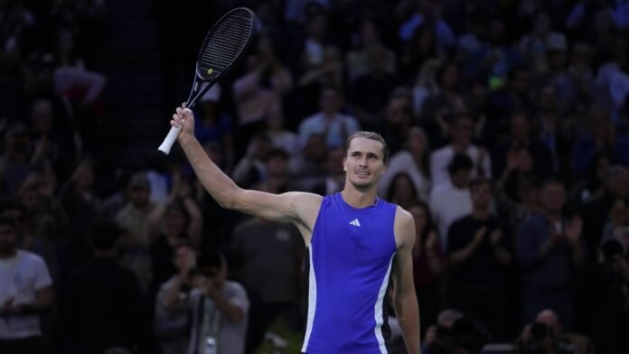 Alexander Zverev rolls past Ugo Humbert to win Paris Masters