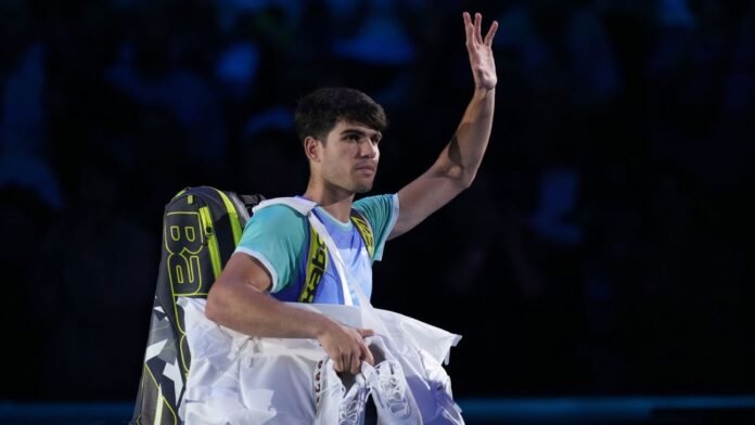 Carlos Alcaraz struggles with stomach issue in loss at ATP Finals