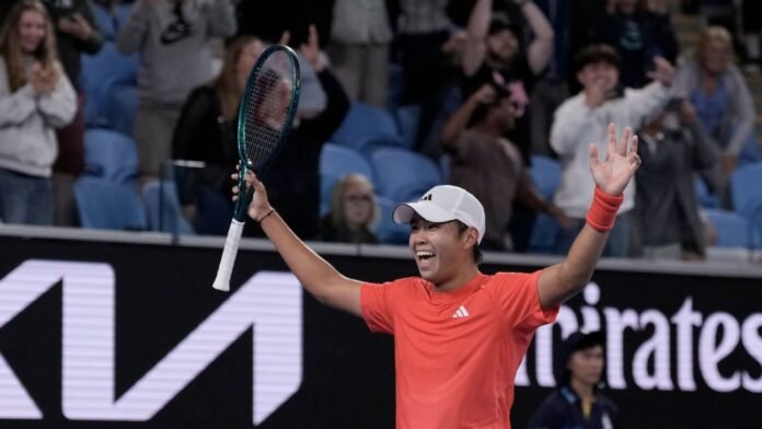 American Learner Tien upsets Daniil Medvedev at Australian Open