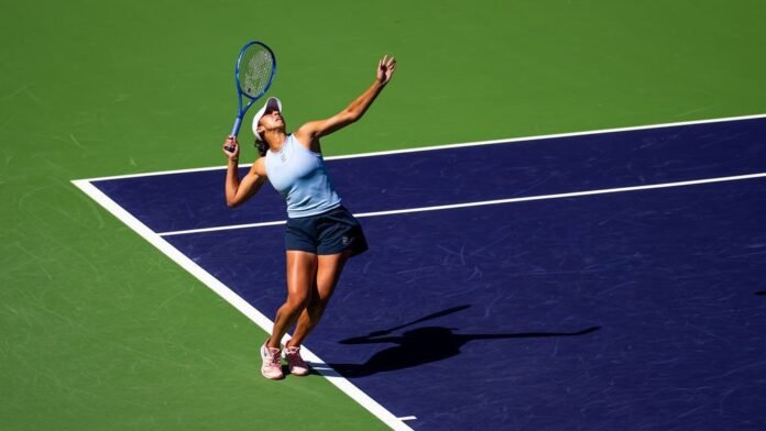 New champion Madison Keys cruises in 1st match at Indian Wells