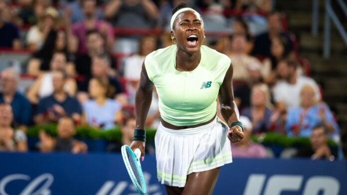 Gauff overcomes 23 double faults to win at National Bank Open